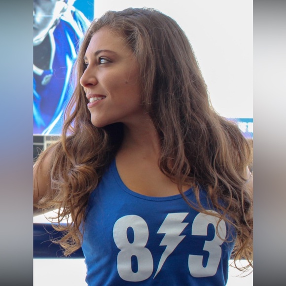 Tampa Bay 813 Bolts / Lightning tank top Small Blue NWOT - Picture 3 of 7